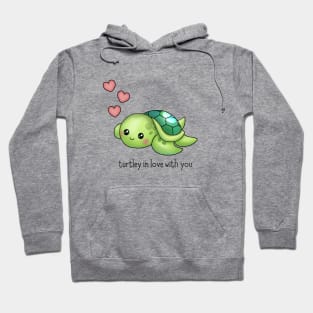 Turtley in love with you - cute turtle pun! Hoodie